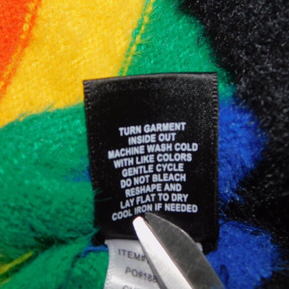 Torrid Womens 4 Black White Rainbow Striped Fuzzy eyelash  Pullover Sweater - Picture 7 of 10